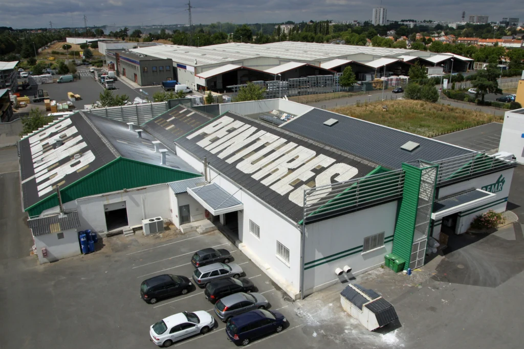 Vue aérienne du site de Nantes en août 2010