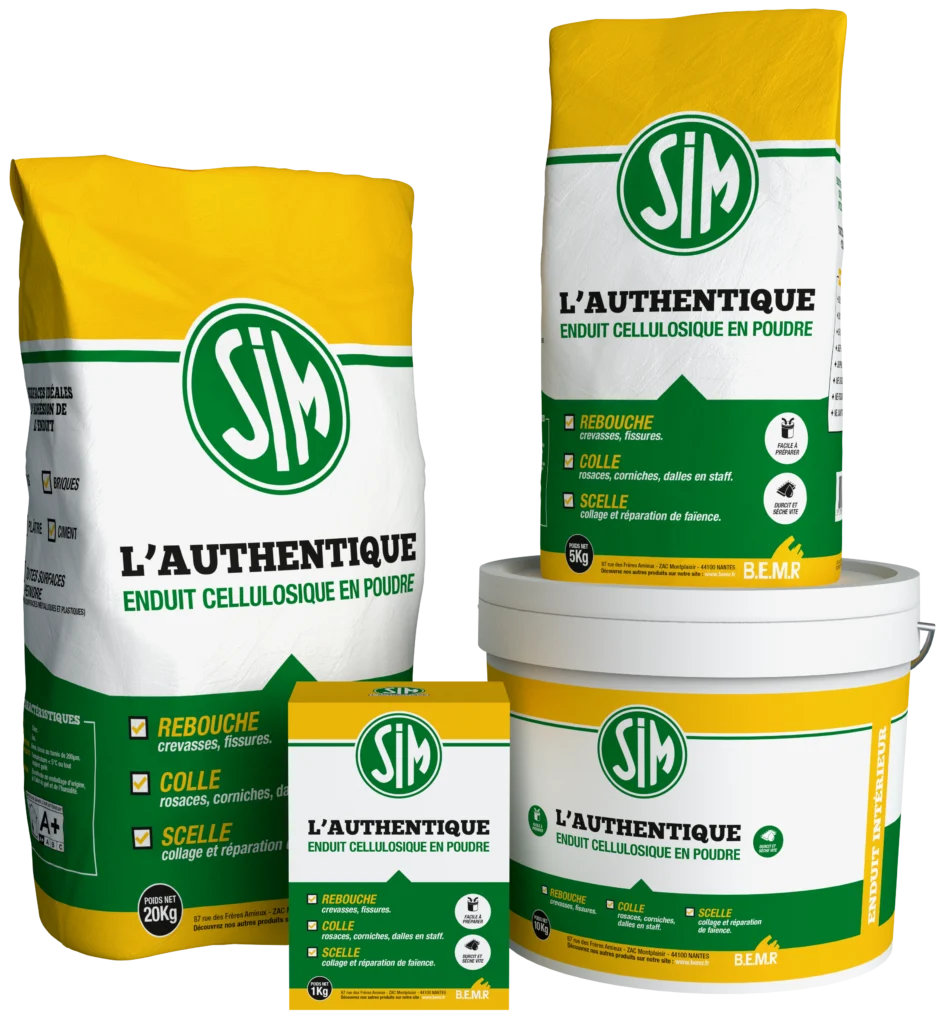 SIM L'Authentique – Enduit de rebouchage intérieur en poudre