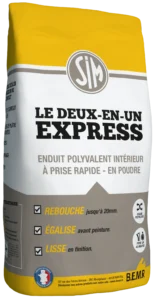 SIM Le 2 en 1 Express – Enduit polyvalent intérieur à prise rapide en poudre